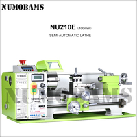 Petit tour à métaux manuel NU210E 400 mm 1100 W avec moteur sans balais, équipement de travail des métaux pour usage domestique