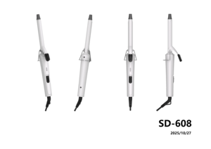 <span class=keywords><strong>Fer</strong></span> à <span class=keywords><strong>boucler</strong></span> en céramique PTC avec boucle de suspension et cordon d'alimentation rotatif, 7 accessoires en option, usage professionnel pour la coiffure - Product Image 4