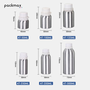 Bouteilles en aluminium avec bouchon à vis inviolable de Source Factory pour parfum et huile essentielle, capacité de 50 ml à 500 ml - Product Image 4