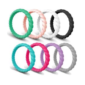 Anillo de silicona <span class=keywords><strong>deportivo</strong></span> para hombre, sortija de boda, diseño personalizado, venta directa de fábrica - Product Image 1