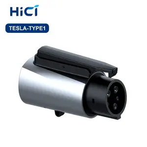 Hici type 2 à type 1 adaptateur 32A 250V AC ev connecteur de charge adaptateur ev accessoires sae j1772 iec 62196 type 1