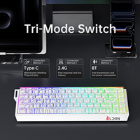 Clavier mécanique LDON68 avec éclairage RGB, livraison rapide, boîtier en alliage d'aluminium stable et durable, USB Type-C, taux de réponse de 8000 Hz, PC