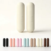 Haltères esthétiques marron avec revêtement en silicone souple, poids de main pour la maison, le Pilates, l'entraînement quotidien et l'affichage en studio