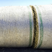 Filet de paillage agricole pour ensilage, foin, paille, balles rondes, en HDPE tricoté, en rouleau, résistant aux UV, moulé et découpé
