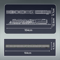 Moule King 12049 motorisé Big Boy 4-8-8-4 Train modèle blocs haute qualité bon prix bloc jouets éducatifs