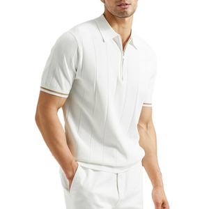 Camiseta Polo Personalizada de Manga Corta, Cuello Redondo, Estilo Casual, Ajustada, de Algodón para Hombre - Product Image 5