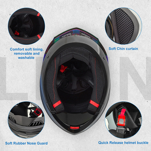 Mũ bảo hiểm xe máy mô-đun lật lên, có hệ thống ABS, đạt chuẩn DOT, sản xuất tại nhà máy chuyên nghiệp OEM DOM, bán buôn, tùy chỉnh - Product Image 5