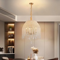 TYSON Lampe à suspension Décoration Hôtel Villa Lobby Suspension Salon Cristal Moderne Luxe Restaurant Bar Lustre Suspension