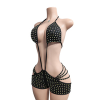 ELITES Tenues de Danse Exotic pour Danseuses Fait Main avec Gros Strass, Tarifs Inclus - Vente en Gros