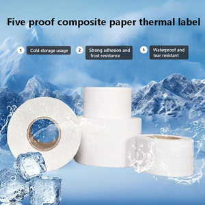 Papier thermique blanc en rouleau pour transfert industriel <span class=keywords><strong>Antac</strong></span>, taille personnalisée, forte adhérence, application logistique, modèle de marque LTLL - Product Image 4