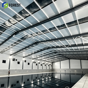 Centre aquatique à grande portée avec structure en acier résistant au feu pour piscine et entrepôt - Product Image 1