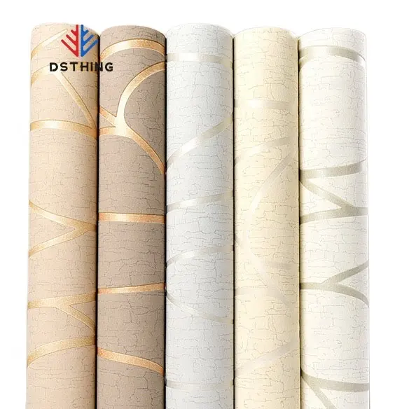 Luxury Living Room Wallpaper Factory Supplier 3D Home Decoration Non-woven Wall Paper Decor Wallpaper Self Adhesive Wallpaper