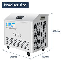 Machine de bain froid et refroidisseur d'eau React BY-15 3-42C avec filtre de récupération athlétique pour la thérapie par le froid