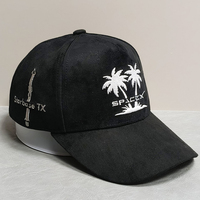Gorras de Béisbol de Gamuza de 5 Paneles Personalizadas al por Mayor de Alta Calidad, Bordadas, Ajustables, Unisex, para Uso Diario al Aire Libre
