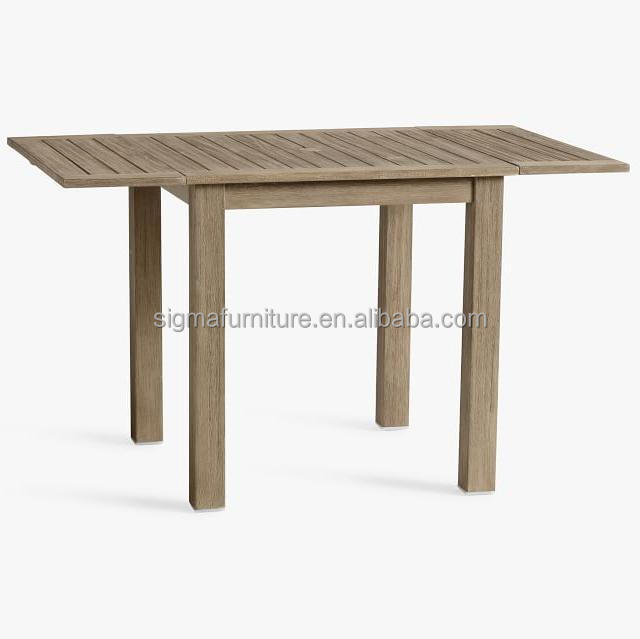 Outdoor garden beach teak solid wood picnic table foldable coffee Stretchable table