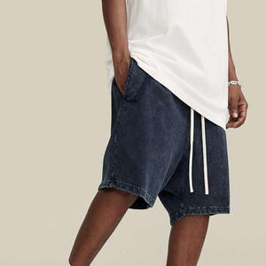 Pantaloncini da uomo personalizzati da uomo tagliati e cuciti Vintage Shorts Casual da uomo in Denim/Shorts con lavaggio acido Cargo - Product Image 2