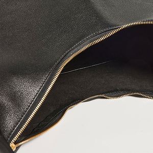 Bolso de Mano Maxi de Moda para Mujer, Personalizado, de Cuero Vegano Negro, con una Sola Correa, Estilo Hobo, Gran Capacidad, Impermeable, Portátil, para Otoño y Verano - Product Image 3