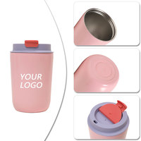 Offre Spéciale – Bouteille d'eau isotherme en acier inoxydable à double paroi, sans BPA, mini-gobelet à café portable, tasses à café isolées de 12 oz avec couvercle