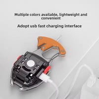 Mini lampe torche LED COB 5-en-1 à faisceau large avec aimant néodyme, lampe de travail, clip porte-clés, ouvre-bouteille, sifflet SOS et fonction pliable