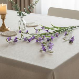 Flores Artificiales, <span class=keywords><strong>Campanula</strong></span> de Seda Morada, Flor de Campanilla, Plantas Artificiales para Exteriores, Flor de Plástico Artificial para Decoración del Hogar y la Oficina - Product Image 2