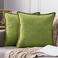 Fabricant personnalisé style simple décoration de la maison40x40 50x50 housse de coussin 45x45 luxe géométrique lin jeter taie d'oreiller