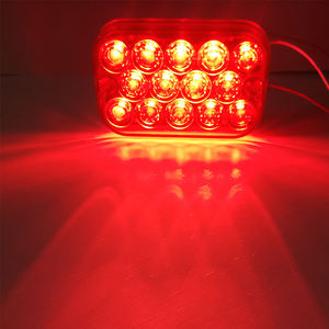 Feu rouge rectangulaire à LED, 5 pouces, <span class=keywords><strong>12V</strong></span>, feu clignotant, nouveau design, de chine, livraison gratuite - Product Image 2