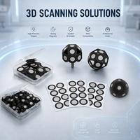 Esferas de Marcado para Escáner 3D Profesional de 6 mm y 12 mm, Acabado Mate, para Metrología de Precisión y Modelado de Fotogrametría