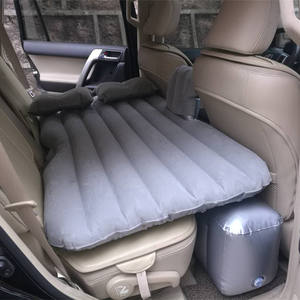 Matelas gonflable portable en PVC floqué pour siège arrière de voiture, vente chaude directe d'usine, lit pneumatique pour l'aide au sommeil, voyage, camping - Product Image 2