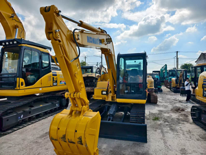 Peinture originale 6 tonnes Komatsu PC60 Pelle hydraulique sur chenilles d'occasion en bon usage bon marché en vente - Product Image 3