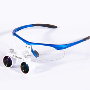 Lentes de aumento dentales con marco de plástico 2.5X para cirugía oral y examen médico - Product Image 2