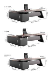 Escritorio y Silla de Oficina para Gerente Administrativo, Diseño Simple y Moderno, Muebles de Oficina Comerciales - Product Image 5