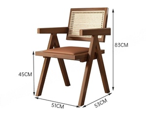 Silla <span class=keywords><strong>de</strong></span> Comedor Moderna <span class=keywords><strong>de</strong></span> Madera Maciza y Cuero, Venta al Por Mayor <span class=keywords><strong>de</strong></span> Fábrica, para Cocina, Hogar, Estudio, Cafetería y Sala <span class=keywords><strong>de</strong></span> Estar - Product Image 6