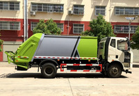 Camion compacteur de déchets Euro 6 12CBM 4x2 avec châssis FAW Tech, chargement arrière automatique et contrôle PLC