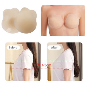 Copri capezzolo in Silicone per grandi orecchie di coniglio XLG copri capezzolo appiccicoso copri capezzolo copri adesivi riutilizzabili Push up invisibili del reggiseno - Product Image 5