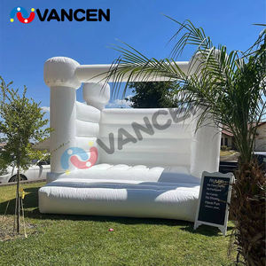 13ft พองปราสาทเด้งจัมเปอร์สีขาวสีชมพู<span class=keywords><strong>มิ</strong></span>้นต์สีม่วงสีฟ้าพอง Bouncer งานแต่งงานสีขาว Bounce House - Product Image 3