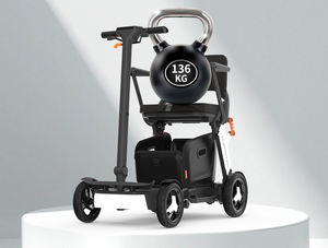 136kg Weight Capacity Strong Aluminum Alloy Portable Electric Folding Scooter With 24V 10Ah Lithium Battery Support NFC Card <b>Key</b> - Product Image 4