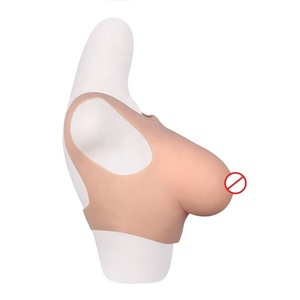 Seins en silicone travesti portable crosscommode réaliste en silicone Fema Cilicon seins artificiels <span class=keywords><strong>x</strong></span> forme de poitrine avec sangles - Product Image 4