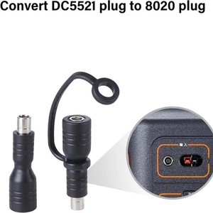 Adattatore convertitore da DC <span class=keywords><strong>8020</strong></span> 8.0mm x 2.0mm maschio a 5.5mm x 2.1mm femmina per pannello solare, camper, stazione di alimentazione portatile, generatore solare - Product Image 4