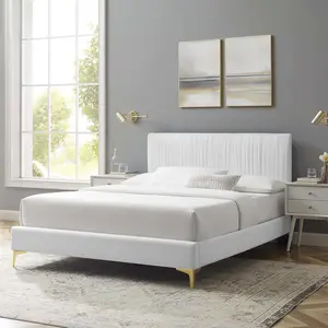 高科技面料高品质大号床架高品质特大号双人床大房间家具豪华床