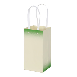 Custom Printed Eco-Friendly Pulp Square Bottom Holiday Wine Packaging Paper Bag Handle for Certified Luxury <b>Floral</b> Design - Product Image 3