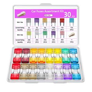 30pcs 25PCS锌汽车保险丝分类套件低矮迷你微型汽车，用于汽车、卡车、摩托车、露营车、带保险丝拉拔器的SUV - Product Image 3