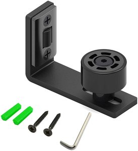 Guía de Piso para <span class=keywords><strong>Puerta</strong></span> <span class=keywords><strong>Corredera</strong></span>, Guía de Rodillos Dobles Inferiores Ajustable para Montaje en Pared - Product Image 3