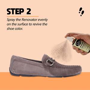 Renovador de color marrón claro con 2 toallitas limpiadoras para zapatos de gamuza, nobuk y tejido de malla, revitalizador de color sin agua - Product Image 4