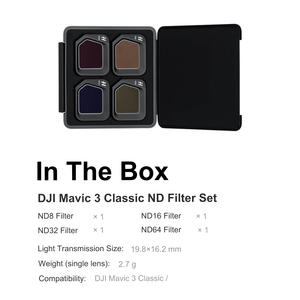 Original DJI Mavic <span class=keywords><strong>3</strong></span> Classic ND-Filterset (ND8/16/32/64) für Mavic <span class=keywords><strong>3</strong></span> Classic Drone Zwei-Objektiv-Flaggschiff mit 4k Hasselblad-Kamera - Product Image 3