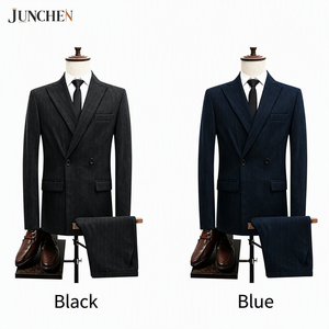 Completo Casual da <span class=keywords><strong>Uomo</strong></span> per Affari, Due Pezzi, Giacca e Pantaloni, Stile Elegante da Ufficio, Abbigliamento Maschile all'Ingrosso - Product Image 2
