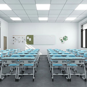 Bureau et chaise d'école réglables de haute qualité avec paniers à livres, mobilier de classe - Product Image 4