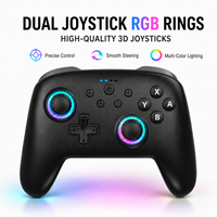 Control de Juego Inalámbrico S105 BT con Joystick RGB 3D Hall, Control de Movimiento de 9 Ejes, Compatible con Switch 2/Android/IOS/PC/TV Box