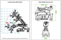 Bras robotisé industriel Cowest WSR-600M 600KG, multifonctionnel, pompe, acier inoxydable, chariot élévateur, treuil, ventouse, changement rapide, 4kW, 380V