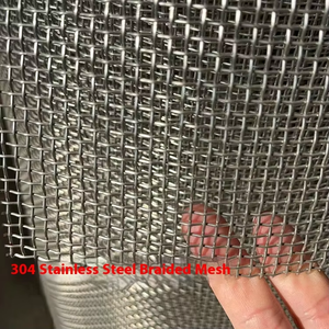 Maille de filtre en acier inoxydable tressé de haute qualité personnalisable 304 316 316L, tissage simple, soudé, clôture de ferme, découpe, pliage - Product Image 5