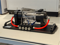 Módulo Experimental de Intercambiador de Calor de Tubo de Carcasa MicroNewton, Diseño de Carcasa Metálica Transparente para Laboratorio de Física e Ingeniería